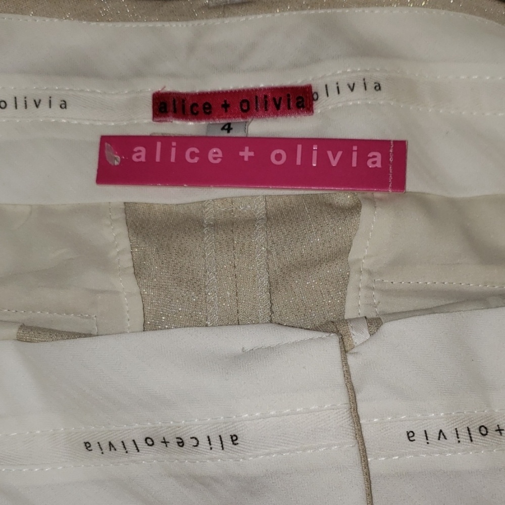BNWT Alice and Olivia Linen Pants Size 4